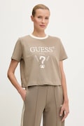 Guess tricou din bumbac FILANTA culoarea bej, V5GI18 I3Z14