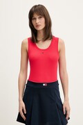 Tommy Jeans top od pamuka s elastanom crveni DW0DW20673