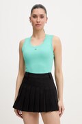 Tommy Jeans топ от памук с еластан тюркоазен DW0DW20673