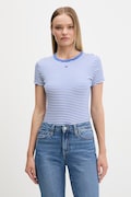 Tommy Jeans basic tričko dámské bavlněné s elastanem 2-pack námořnické modré DW0DW21430
