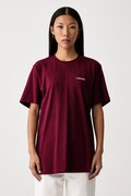 La Mania tricou pentru femei din bumbac burgund BONI.3