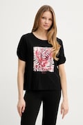 Liu Jo t-shirt damski kolor czarny VA5155.JS360