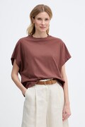 United Colors of Benetton majica ženska od pamuka smeđa 3096D1071