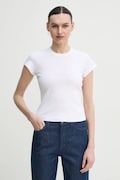 Bombažna kratka majica A.L.C. Avery ženska, bela barva, 8KTOP00851
