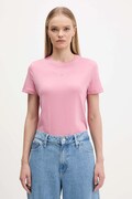 Μπλουζάκι Tommy Jeans χρώμα: ροζ, DW0DW21964