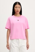 Tommy Jeans T-shirt βαμβακερό ροζ DW0DW22202