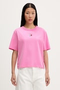Tommy Jeans T-shirt bawełniany różowy DW0DW22202