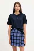Tommy Jeans tricou din bumbac culoarea bleumarin, DW0DW22202
