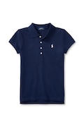 Detské tričko Polo Ralph Lauren tmavomodrá farba, s golierom, 313573242008