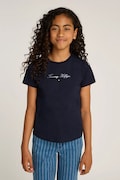 Tommy Hilfiger t-shirt bawełniany dziecięcy kolor granatowy KG0KG08298