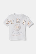 Guess t-shirt bawełniany dziecięcy kolor biały J5RI28 K8HM4