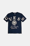 Guess t-shirt bawełniany dziecięcy kolor granatowy J5RI28 K8HM4