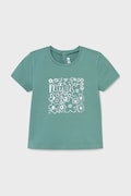 Mayoral t-shirt dziecięcy kolor turkusowy 105