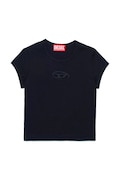 Diesel t-shirt bawełniany dziecięcy TANGIE T-SHIRT kolor czarny J01830