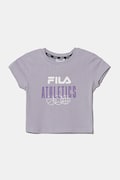 Detské bavlnené tričko Fila ISNY fialová farba, FAT0635