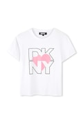 Дитяча футболка Dkny колір рожевий D62305