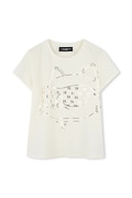 Karl Lagerfeld t-shirt dziecięcy kolor beżowy Z30447