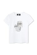 Karl Lagerfeld tricou copii culoarea alb, Z30489