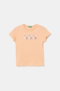 Дитяча бавовняна футболка United Colors of Benetton колір помаранчевий 3I1XC10MZ