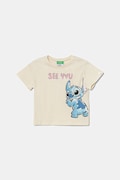 United Colors of Benetton tricou de bumbac pentru copii culoarea bej, 35RYG10HQ