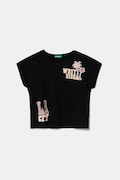 United Colors of Benetton t-shirt bawełniany dziecięcy kolor czarny 3I1XC10NZ