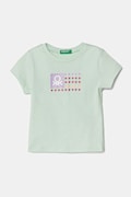 United Colors of Benetton tricou de bumbac pentru copii culoarea verde, 3I1XG10HU