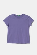 United Colors of Benetton tricou de bumbac pentru copii culoarea violet, 3I1XC109V