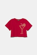 United Colors of Benetton tricou de bumbac pentru copii culoarea roz, 3SDLC10OX