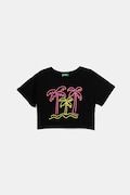 United Colors of Benetton tricou de bumbac pentru copii culoarea negru, 3SDLC10OX