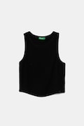 Παιδικό βαμβακερό τοπ United Colors of Benetton χρώμα: μαύρο, 31H3CH01F