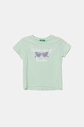 United Colors of Benetton t-shirt bawełniany dziecięcy kolor zielony 3I1XG10JB