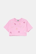United Colors of Benetton tricou de bumbac pentru copii culoarea roz, 3096C10PC