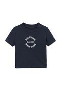 Tommy Hilfiger t-shirt niemowlęcy kolor granatowy z nadrukiem KN0KN01964