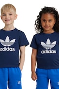 adidas Originals tricou de bumbac pentru copii culoarea bleumarin, cu imprimeu, IY2382