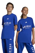 Παιδικό βαμβακερό μπλουζάκι adidas χρώμα: μπλε, JC7615