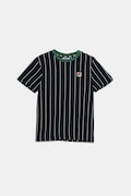 Fila t-shirt bawełniany dziecięcy LEBA kolor granatowy wzorzysty FAK0398