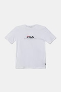 Fila t-shirt bawełniany dziecięcy LOHBERG kolor biały z aplikacją FAT0626
