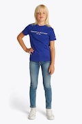 Tommy Hilfiger t-shirt dziecięcy bawełniany kolor fioletowy gładki KS0KS00397