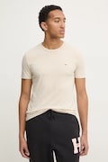 Tommy Jeans t-shirt męski kolor beżowy gładki DM0DM20363