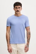 Tommy Jeans t-shirt męski kolor niebieski gładki DM0DM20363