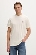 Tommy Jeans T-shirt męski bawełniany beżowy DM0DM20322
