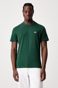 Tommy Jeans T-shirt męski bawełniany zielony DM0DM20322
