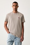 Tommy Jeans tričko pánské bavlněné šedé DM0DM20322