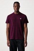 Tommy Jeans T-shirt męski bawełniany bordowy DM0DM20322