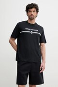 Armani Exchange t-shirt bawełniany męski kolor granatowy z aplikacją XM000274 AF12308