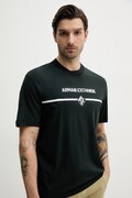 Armani Exchange t-shirt bawełniany męski kolor zielony z aplikacją XM000274 AF12308