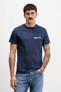 Karl Lagerfeld Jeans t-shirt bawełniany męski kolor granatowy z nadrukiem A1M17003