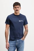 Karl Lagerfeld Jeans t-shirt bawełniany męski kolor granatowy z nadrukiem A1M17003
