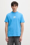 Karl Lagerfeld Jeans t-shirt męski bawełniany niebieski A1M17044