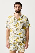 BOSS plážová košeľa pánska Beach Shirt žltá 50535793